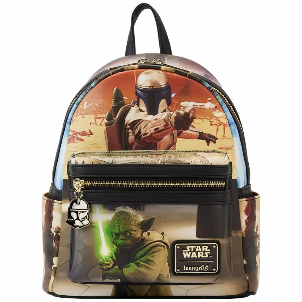 Star Wars - Attack of the Clones Scene 10” Faux Leather Mini Backpack