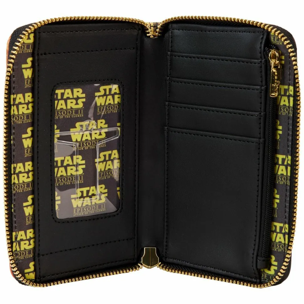 Star Wars - Attack of the Clones Scene 4” Faux Leather Zip-Around Wallet