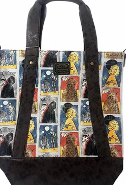 Star Wars - Character Print 14” Faux-Leather Tote Bag