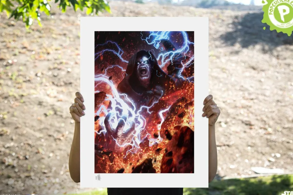 Star Wars - Darth Sidious: Unlimited Power Mythos Fine Art Print by Fabian Schlaga