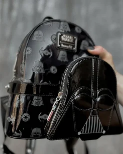 Star Wars - Darth Vader 10" Faux Leather Mini Backpack with Waist Bag