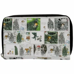 Star Wars - Darth Vader Comic Strip 4” Faux Leather Zip-Around Wallet