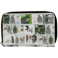 Star Wars - Darth Vader Comic Strip 4” Faux Leather Zip-Around Wallet
