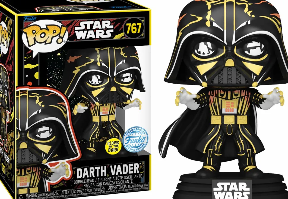 Star Wars - Darth Vader (Retro) Glow in the Dark Pop! Vinyl Figure