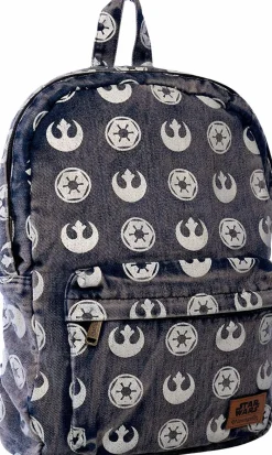 Star Wars - Emblems Print 18” Denim Backpack