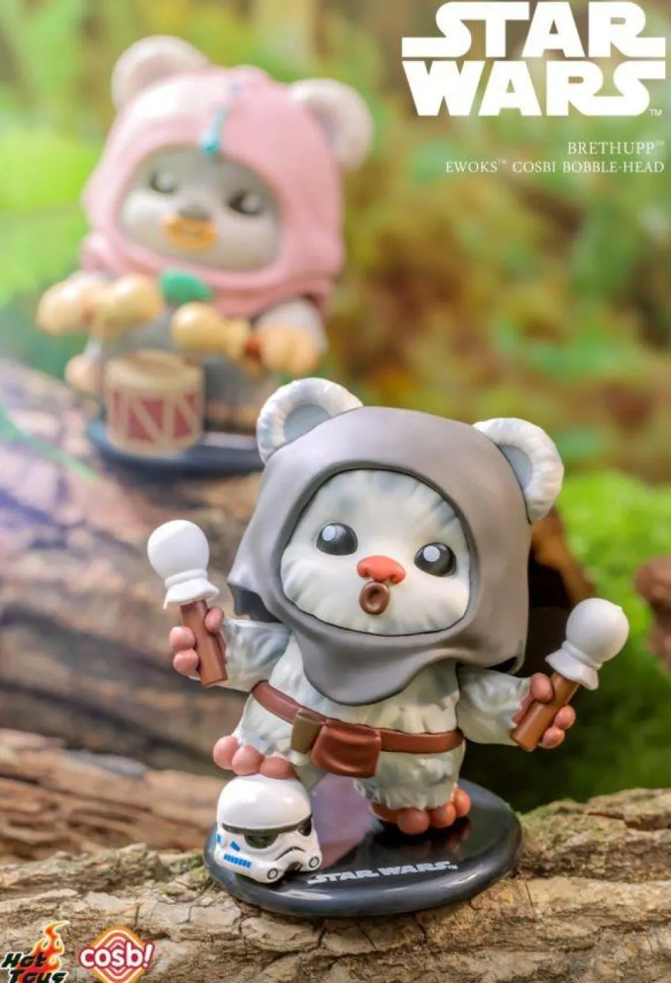 Star Wars - Ewok Cosbi Bobble-Head Collection Blind Box Hot Toys Figure (Single Unit)