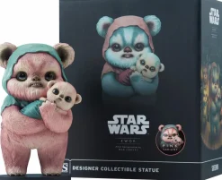 Star Wars - Ewok (Pink Variant) 7" Designer Statue by Mab Graves (Popcultcha Exclusive)