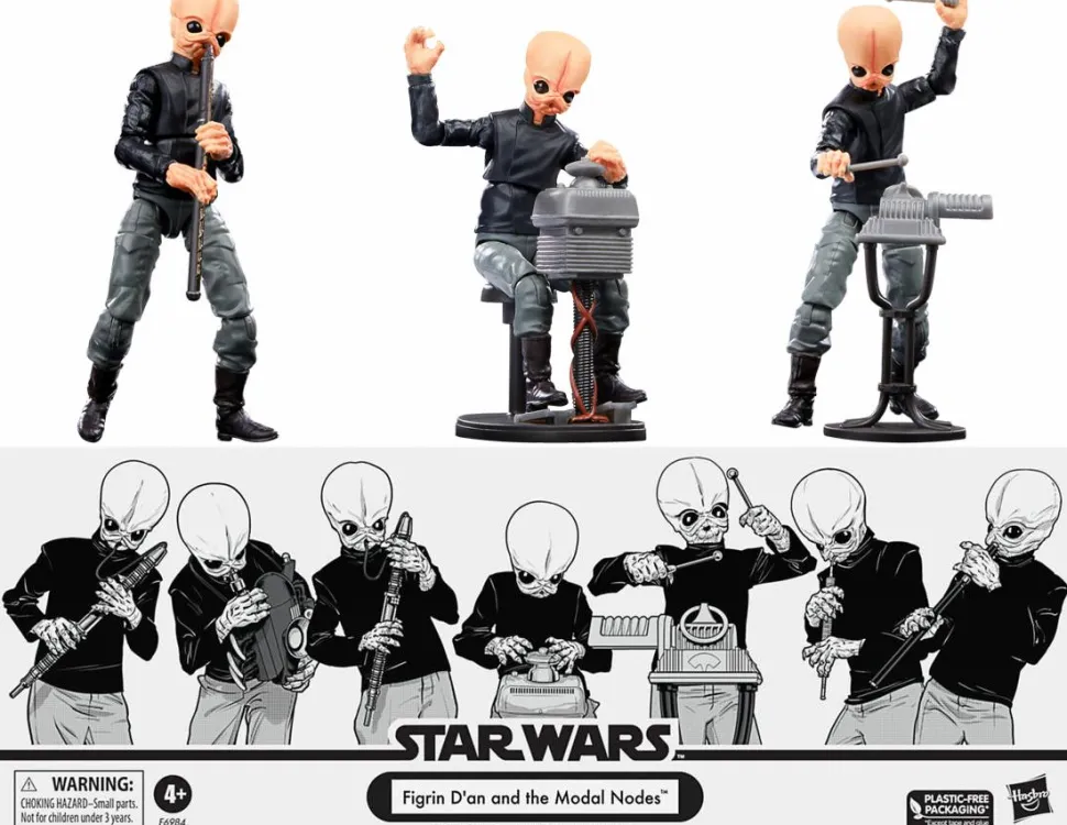 Star Wars - Figrin D'an and the Modal Nodes (Cantina Band) Vintage Collection Kenner 3.75" Scale Action Figure 7-Pack
