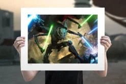 Star Wars - General Grievous Fine Art Print by Darren Tan