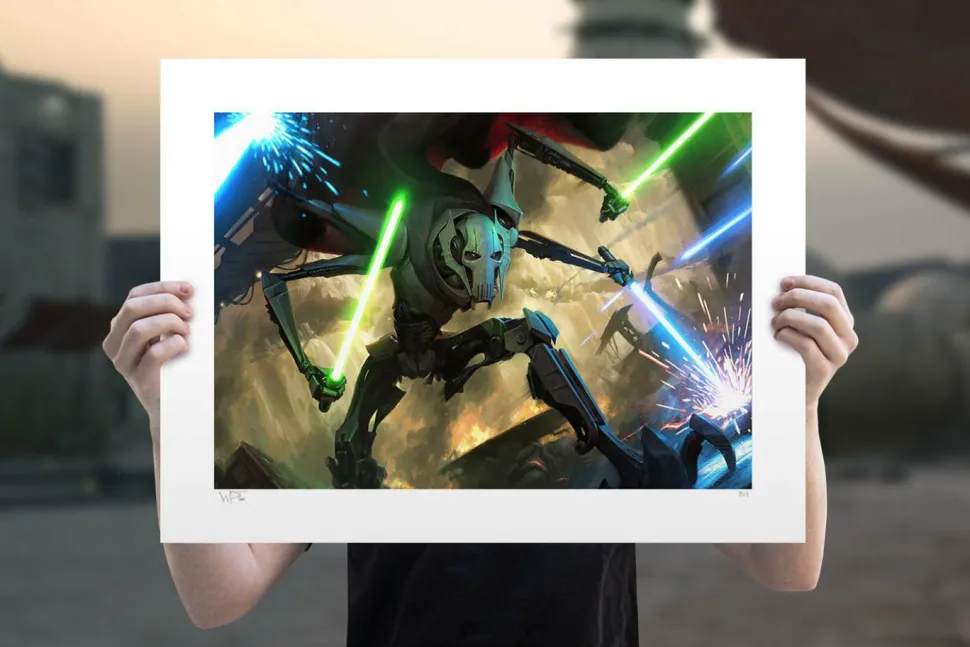 Star Wars - General Grievous Fine Art Print by Darren Tan