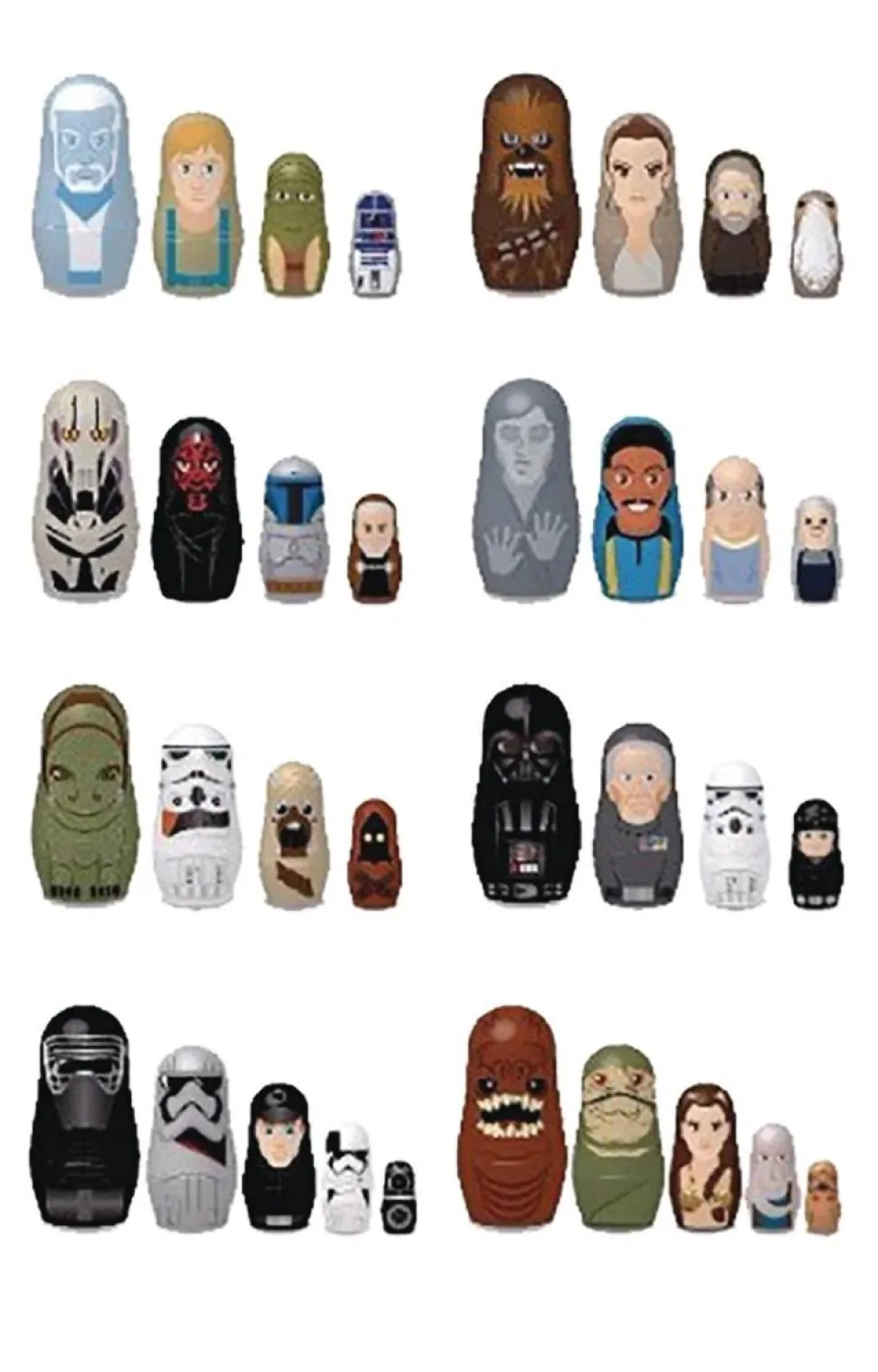 Star Wars - Hidden Heroes Blind Box Nesting Dolls (Display of 18)