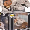 Star Wars - Lando Calrissian with Millenium Falcon Deluxe Pop! Rides Vinyl Figure (2022 Galactic Convention Exclusive)