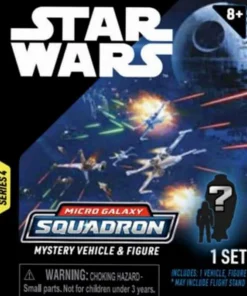 Star Wars - Micro Galaxy Squadron Series 04 Scout Class Mystery Vehicle & Figure Blind Box (Single Unit)