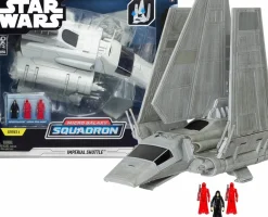 Star Wars - Micro Galaxy Squadron Imperial Shuttle Starship Class 8" Vehicle & Figure Playset (Series 04)
