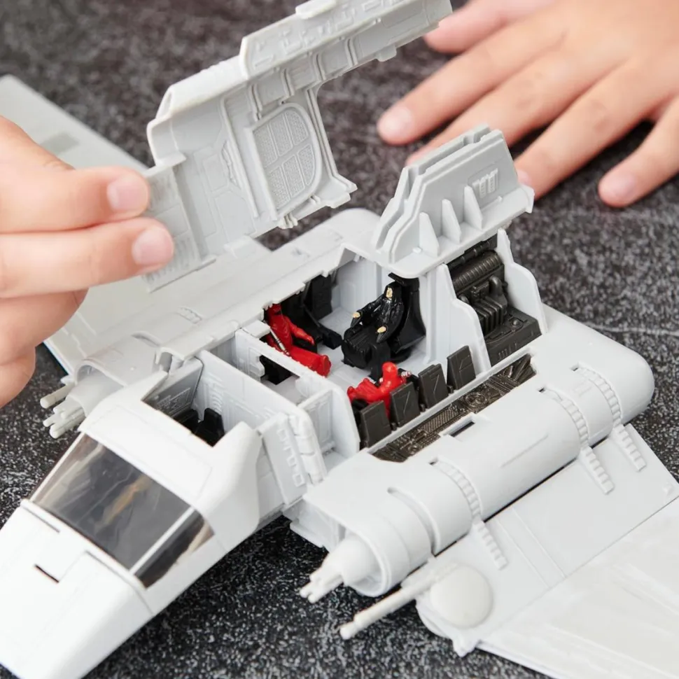 Star Wars - Micro Galaxy Squadron Imperial Shuttle Starship Class 8" Vehicle & Figure Playset (Series 04)