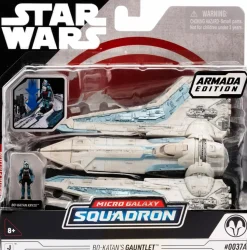 Star Wars - Micro Galaxy Squadron Bo-Katan's Gauntlet (Armada Edition) Starfighter Class 5" Vehicle & Figure Playset (Series 06)