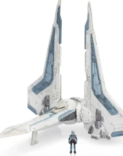 Star Wars - Micro Galaxy Squadron Bo-Katan's Gauntlet (Armada Edition) Starfighter Class 5" Vehicle & Figure Playset (Series 06)