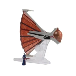Star Wars - Micro Galaxy Squadron Asajj Ventress's Ginivex Starfighter Light Armor Class 3" Vehicle & Figure Playset (Series 01)
