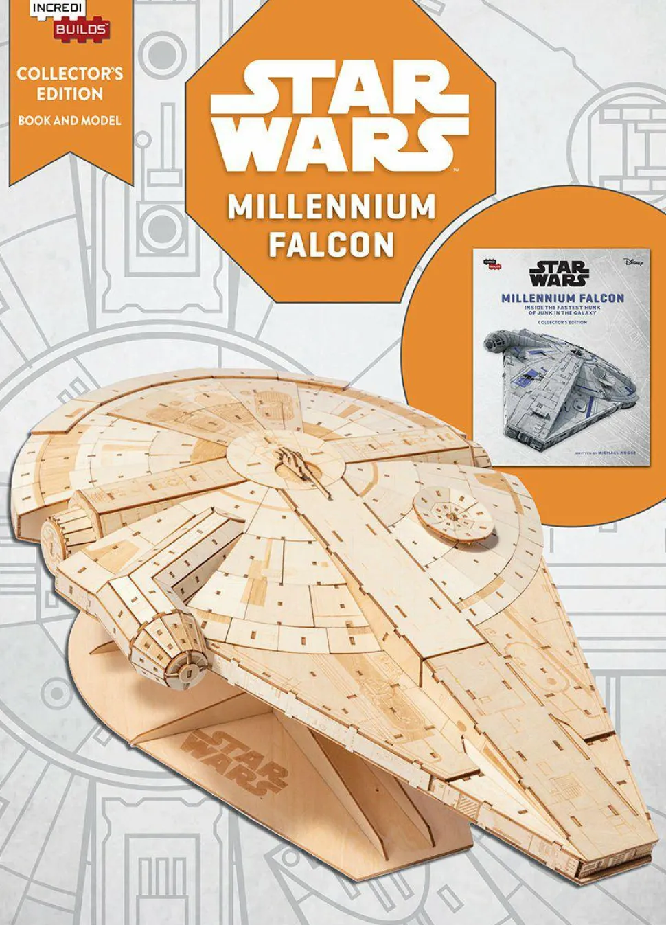 Star Wars - Millennium Falcon IncrediBuilds Collectors Edition Hardcover Book & Wooden Model Set