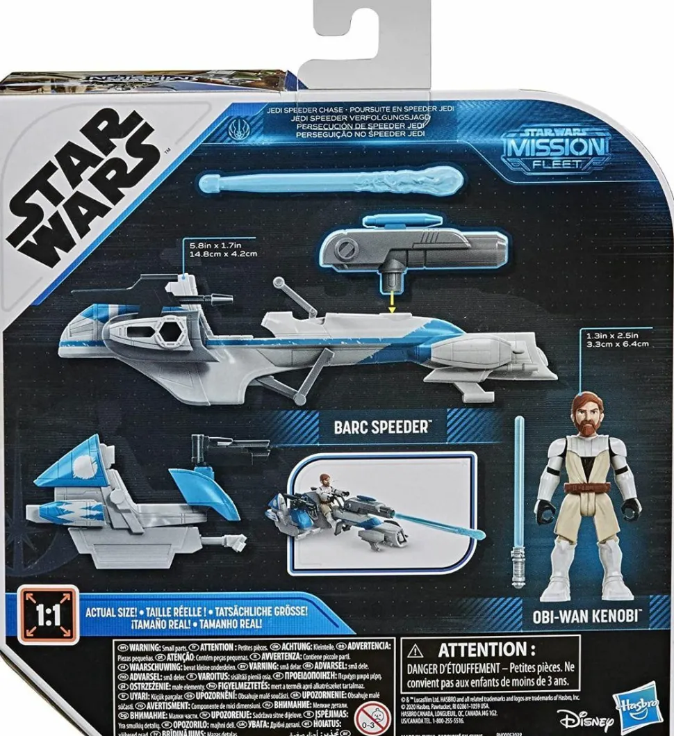 Star Wars - Obi Wan Kenobi in BARC Speeder 2.5” Action Figure Vehicle