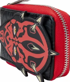 Star Wars - Phantom Menace 25th Anniversary Darth Maul Glow in the Dark 4" Faux Leather Accordion Wallet