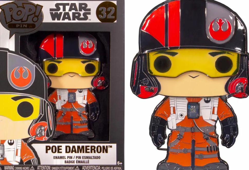 Star Wars - Poe Dameron 4" Enamel Pop! Pin