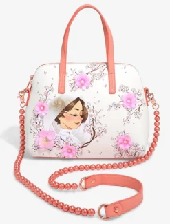 Star Wars - Princess Leia Floral 9” Faux Leather Crossbody Bag