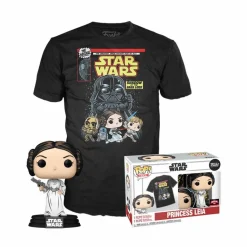 Star Wars - Princess Leia Retro Pop! Vinyl Figure & T-Shirt Box Set