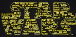 Star Wars - Quotes Logo Black Female T-Shirt