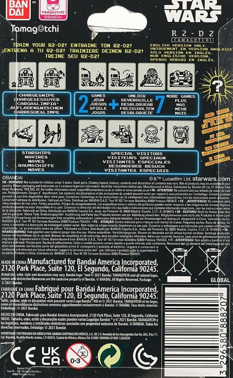 Star Wars - R2-D2 Tamagotchi Digital Pet (Int Sales Only)