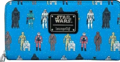 Star Wars - Retro Kenner Action Figures 8” Faux Leather Zip-Around Wallet