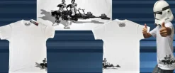 Star Wars - Scout Troopers on Speederbikes White Male T-Shirt