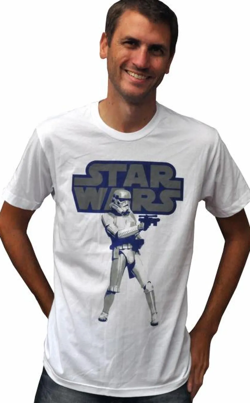 Star Wars - Stormtrooper 2-Tone White Male T-Shirt