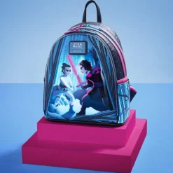 Star Wars - The Force Awakens Rey & Kylo Light Up 10" Faux Leather Mini Backpack