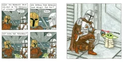 Star Wars - The Mandalorian and Child by Jeffrey Brown Hardcover Book