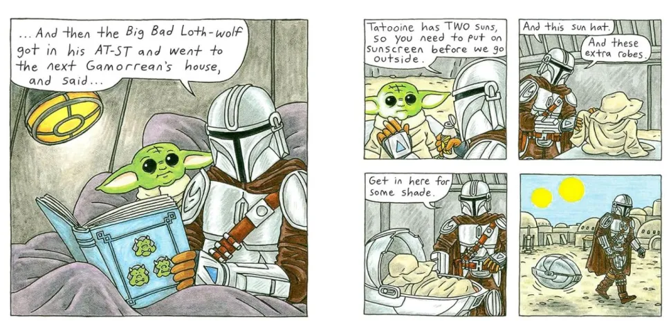 Star Wars - The Mandalorian and Child by Jeffrey Brown Hardcover Book