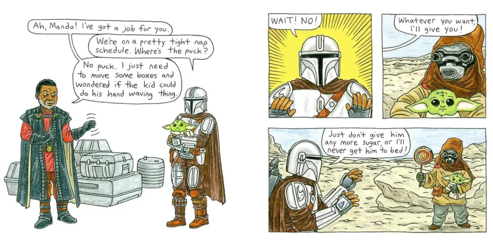 Star Wars - The Mandalorian and Child by Jeffrey Brown Hardcover Book