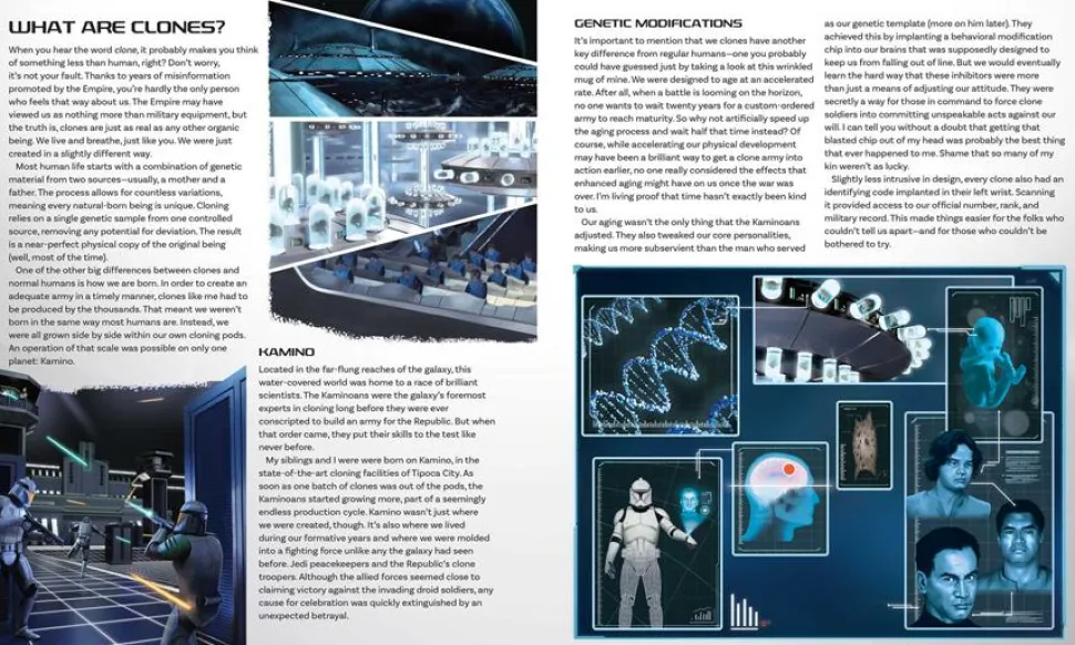 Star Wars - The Secrets of the Clone Troopers Hardcover Book