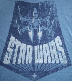 Star Wars - X-Wing Retro Blue Male T-Shirt
