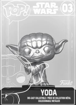 Star Wars - Yoda with Lightsaber Diecast Metal Pop! Vinyl Figure (Funko / Popcultcha Exclusive)