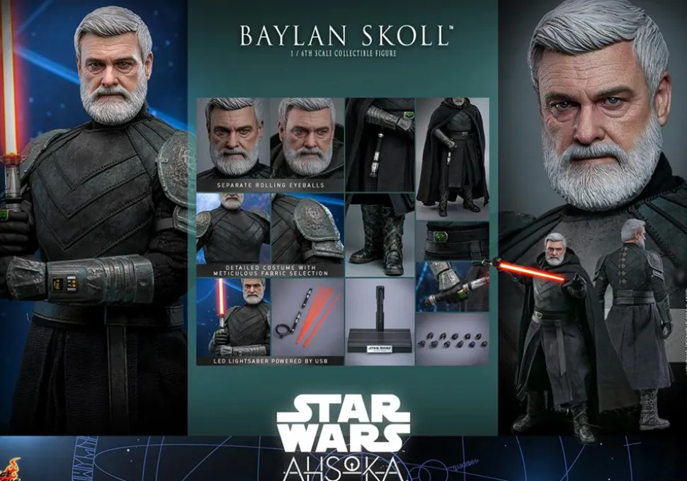 Star Wars: Ahsoka - Baylan Skoll 1/6th Scale Hot Toys Action Figure