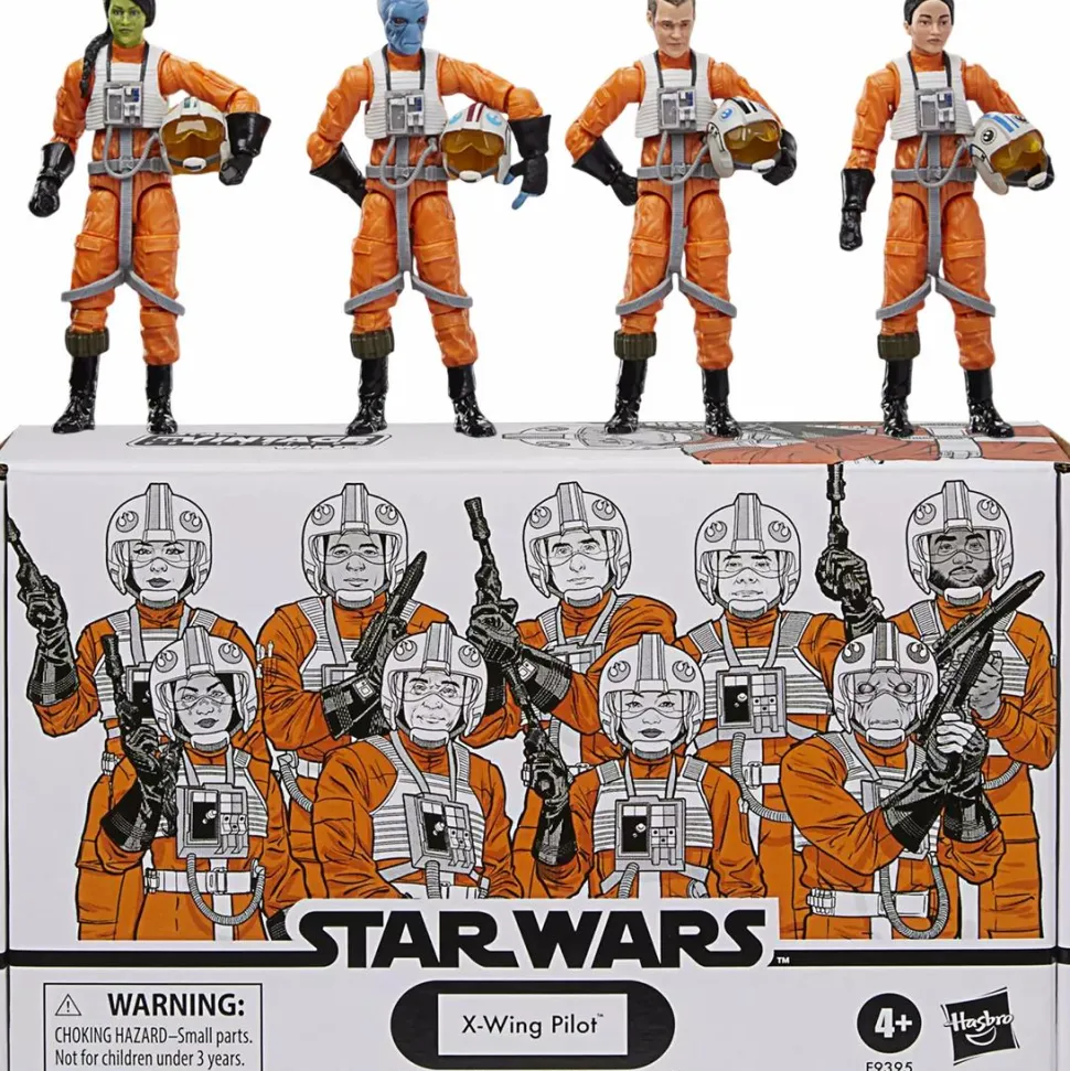 Star Wars: Ahsoka - X-Wing Pilot Vintage Collection Kenner 3.75" Scale Action Figure 4-Pack