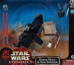 Star Wars Episode I: The Phantom Menace - Darth Maul & Sith Speeder Black Series 6" Scale Action Figure Vehicle 2-Pack