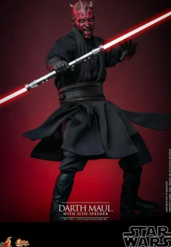 Star Wars Episode I: The Phantom Menace - Darth Maul with Sith Speeder 25th Anniversary 1/6th Scale Hot Toys Action Figure