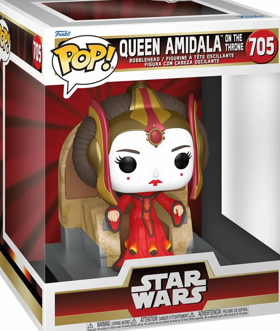 Star Wars Episode I: The Phantom Menace - Queen Amidala on Throne 25th Anniversary Pop! Deluxe Vinyl Figure