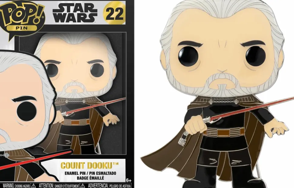 Star Wars Episode II: Attack of the Clones - Count Dooku 4" Pop! Enamel Pin