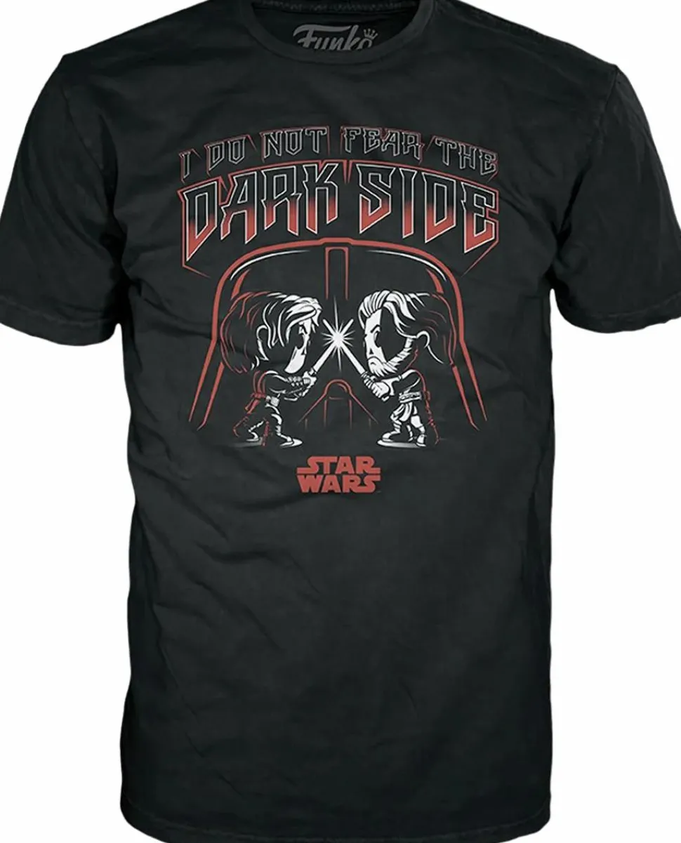 Star Wars Episode III: Revenge of the Sith - Anakin vs. Obi-Wan Duel Pop! Tees Unisex Black T-Shirt