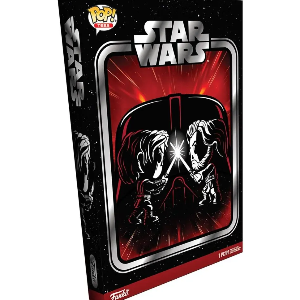 Star Wars Episode III: Revenge of the Sith - Anakin vs. Obi-Wan Duel Pop! Tees Unisex Black T-Shirt