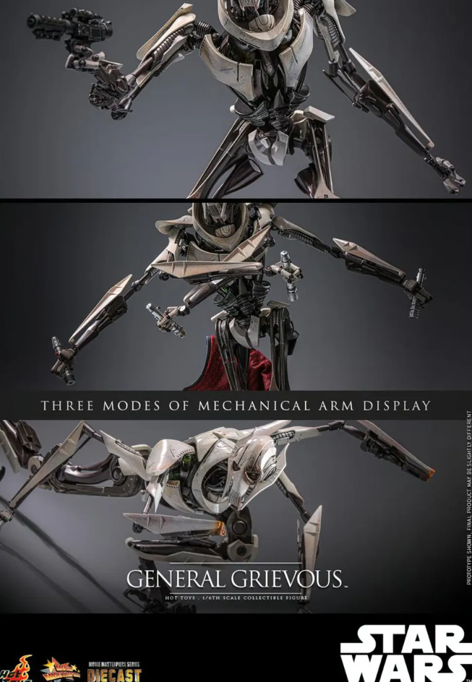 Star Wars Episode III: Revenge of the Sith - General Grievous 1/6th Scale Hot Toys Action Figure