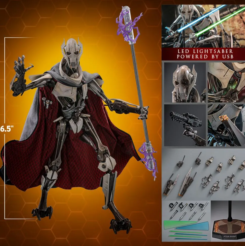 Star Wars Episode III: Revenge of the Sith - General Grievous 1/6th Scale Hot Toys Action Figure
